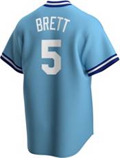 Nike Men's Kansas City Royals George Brett #5 Blue Cooperstown V-Neck Pullover Jersey product image