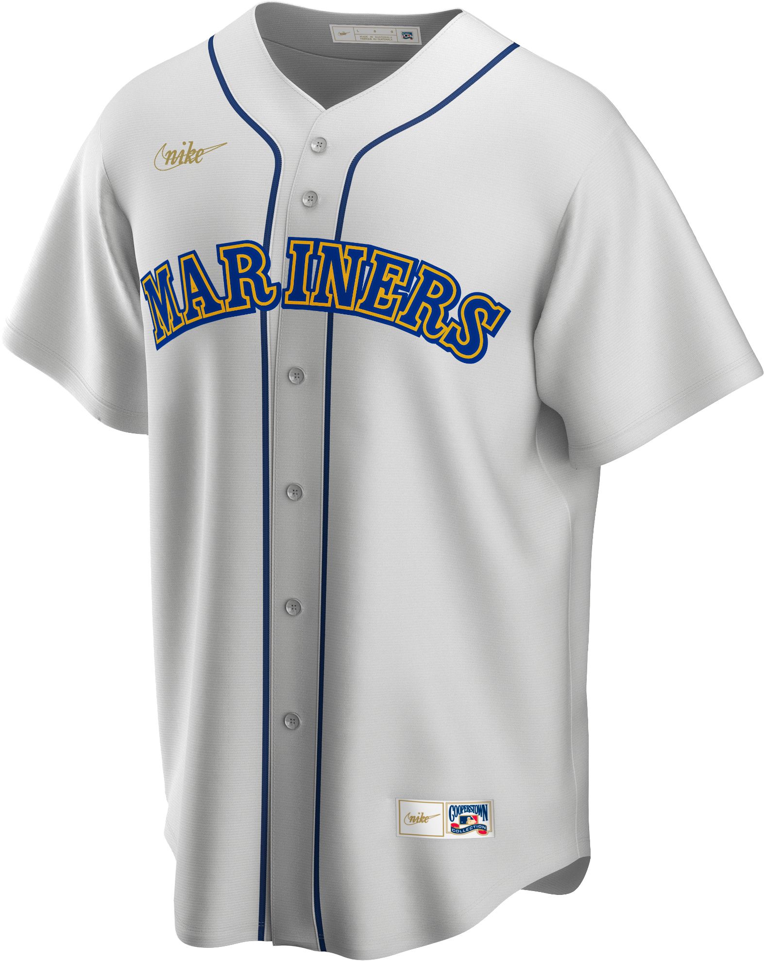 Nike Men's Seattle Mariners Ken Griffey Jr. #24 White Cooperstown V-Neck Pullover Jersey product image