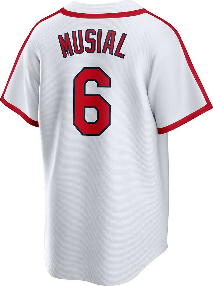 Men's Majestic Stan Musial White St. Louis Cardinals Big & Tall Cooperstown  Cool Base Player Jersey