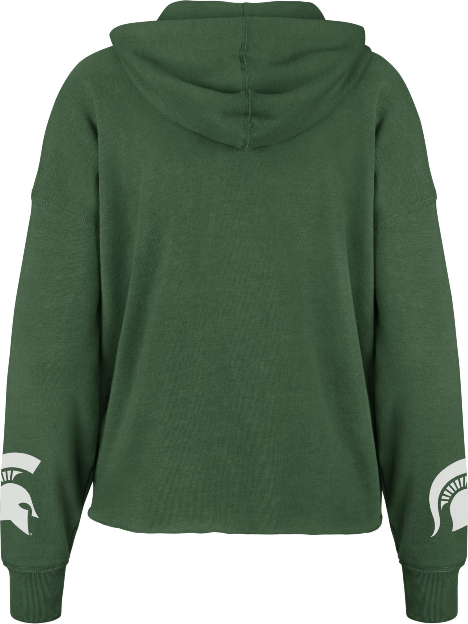 ‘47 Women's Michigan State Spartans Green Cropped Pullover Hoodie product image