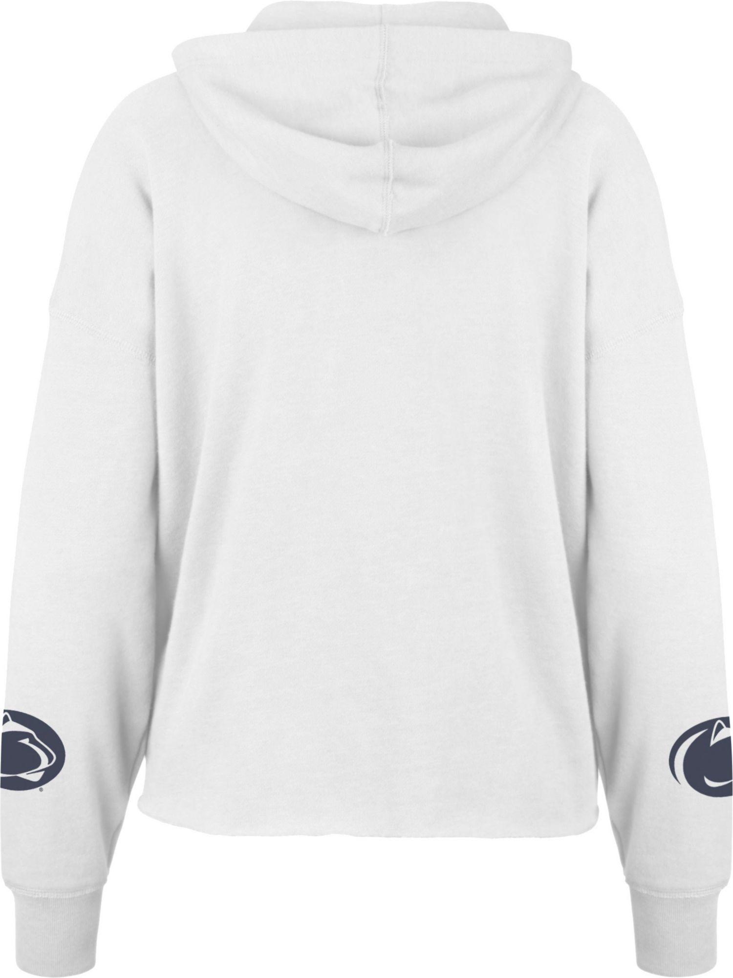 ‘47 Women's Penn State Nittany Lions White Cropped Pullover Hoodie product image