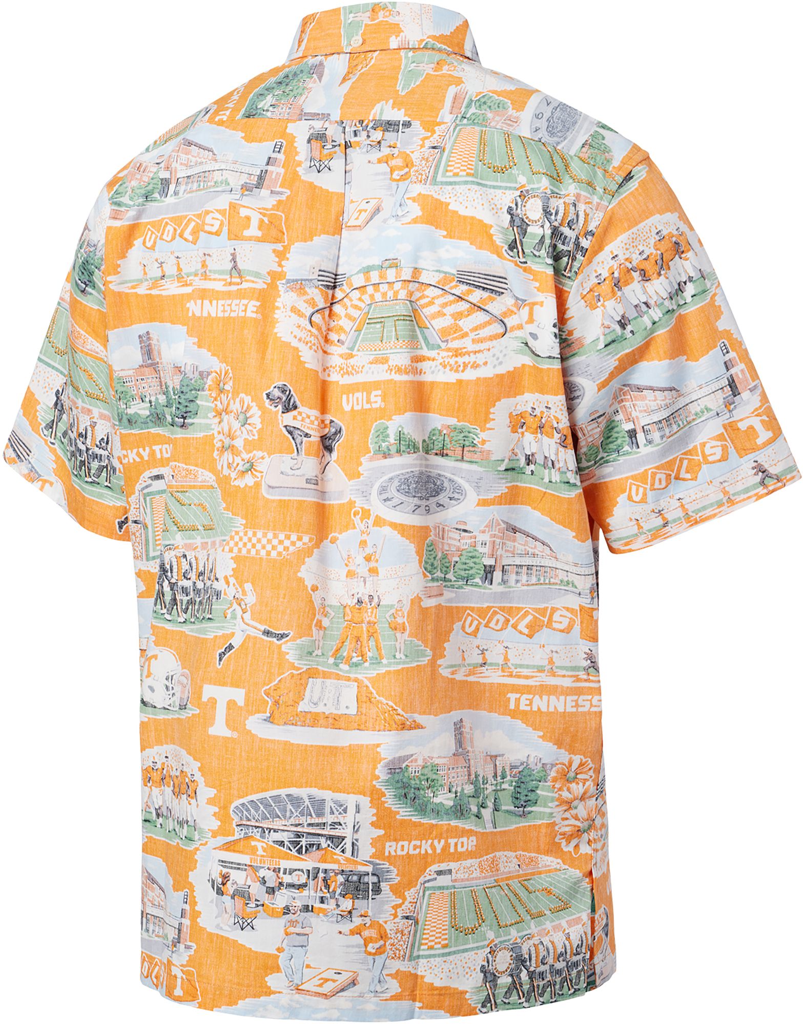 Reyn Spooner Adult Tennessee Volunteers Orange Scene Button-Down Shirt