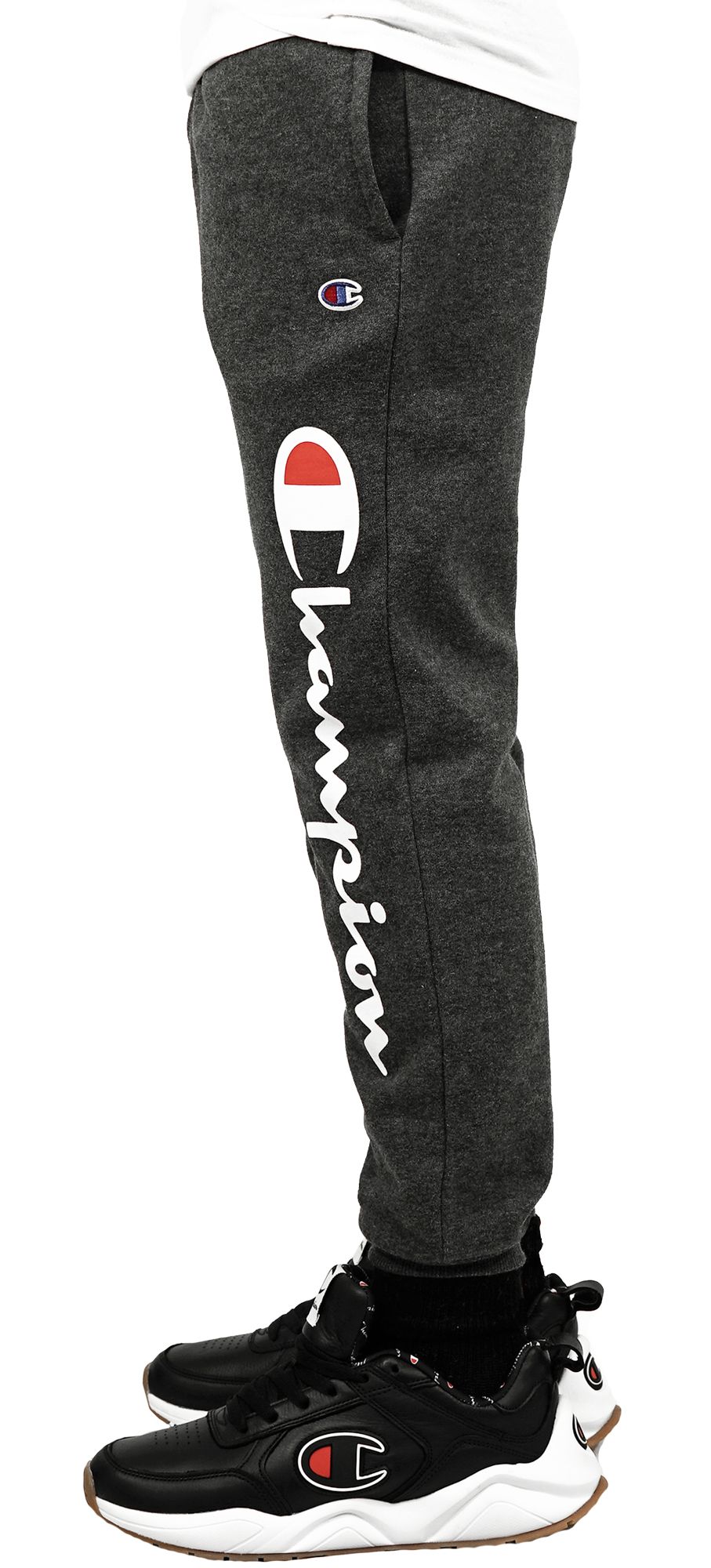 champion boy's classic script jogger pants