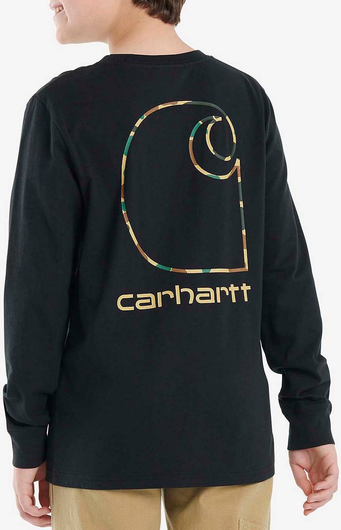 Carhartt Boy's Long-Sleeve Camo Pocket T-Shirt