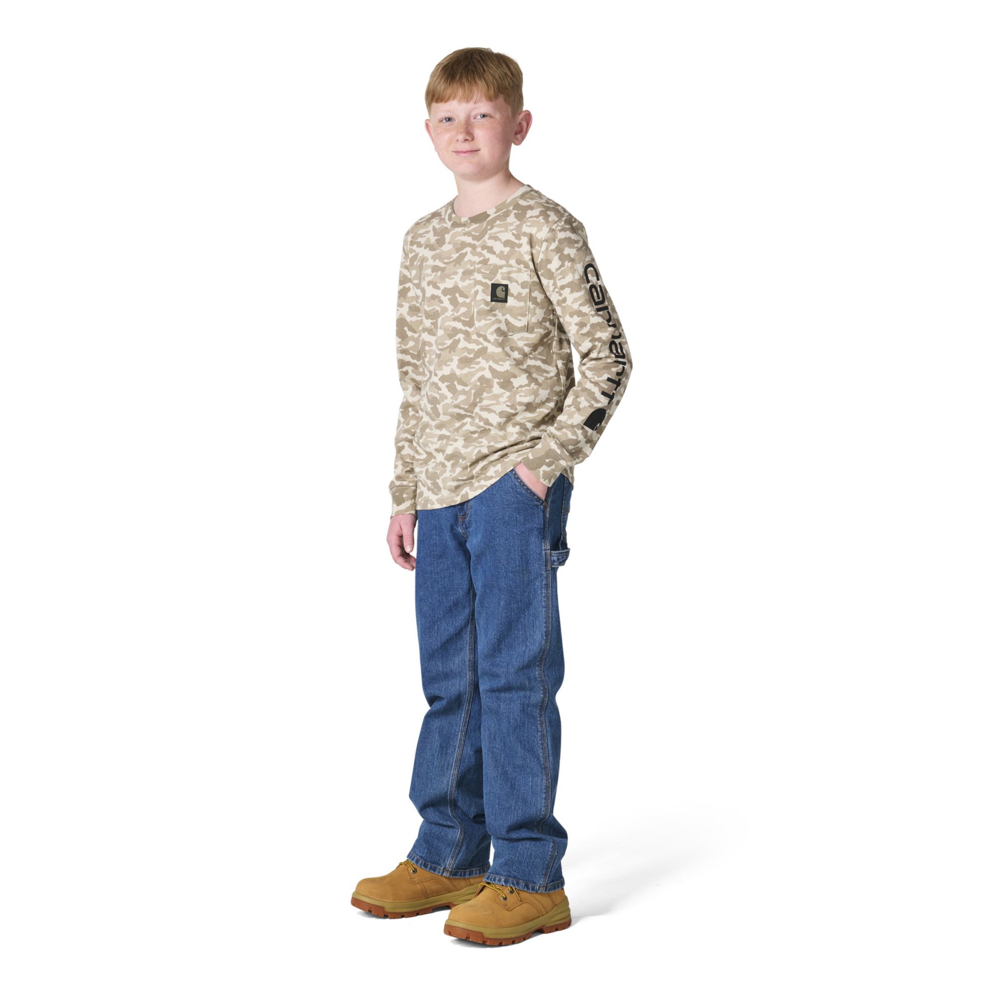 Carhartt Boys' Camo Long-Sleeve Pocket Tee product image