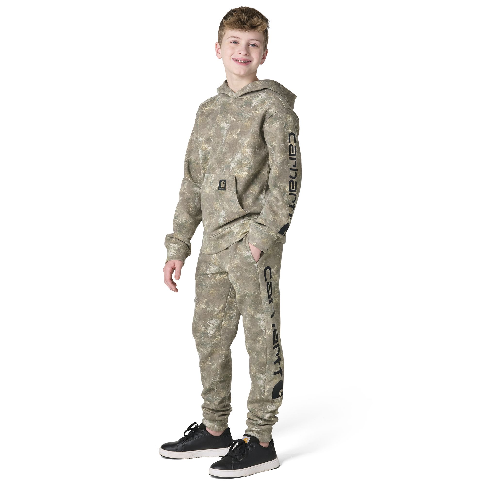 Carhartt Boys' Faded Camo Logo Graphic Hoodie product image