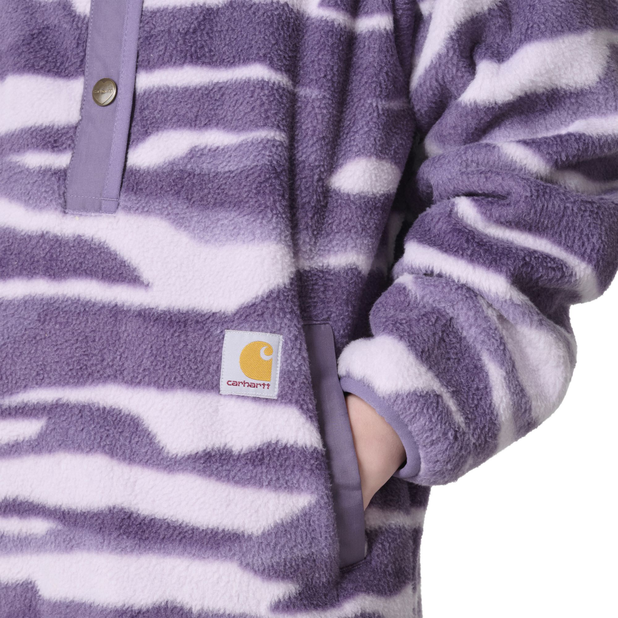 Carhartt Girls' Sherpa 1/4-Snap Printed Sweatshirt product image