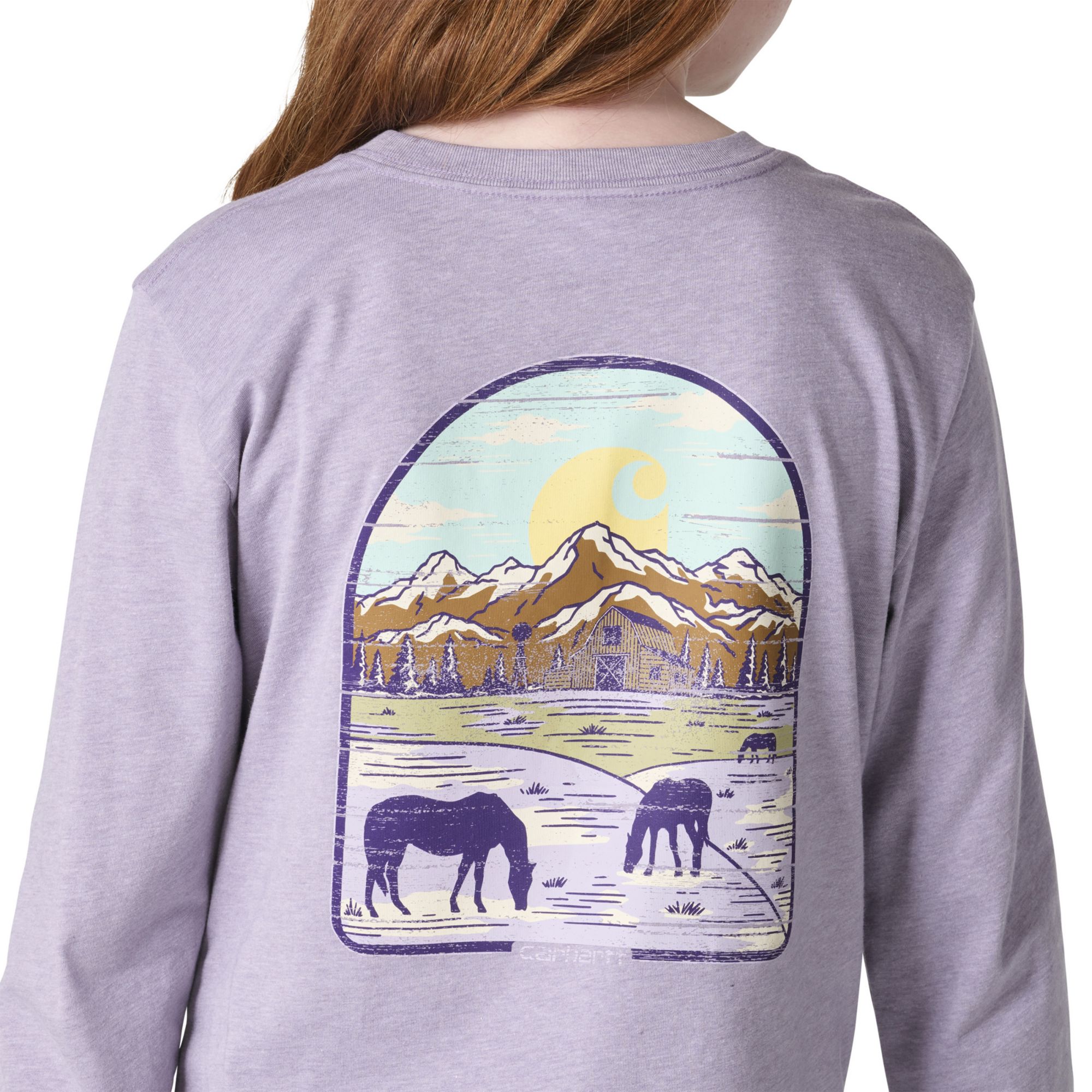 Carhartt Girls' Farm Long-Sleeve Pocket Graphic Tee product image