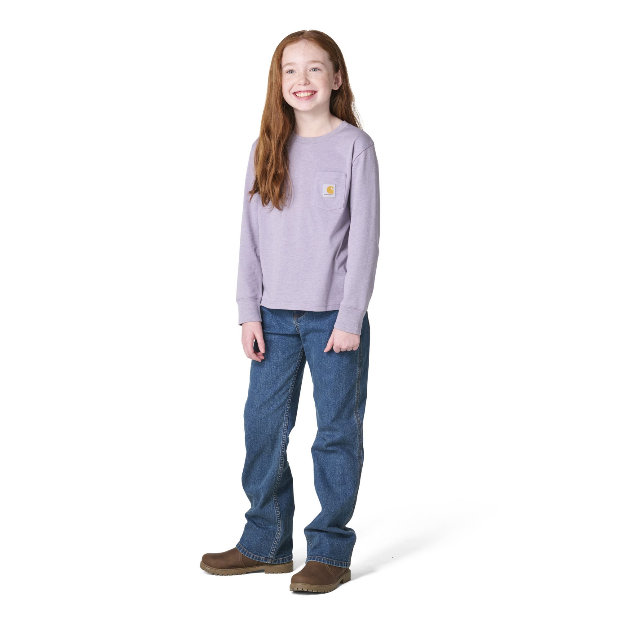 Carhartt Girls' Farm Long-Sleeve Pocket Graphic Tee product image