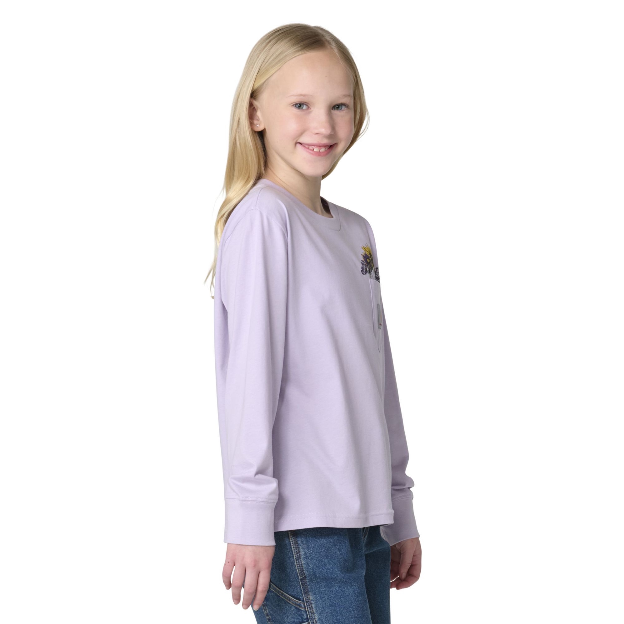 Carhartt Girls' Floral Long-Sleeve Pocket Tee product image
