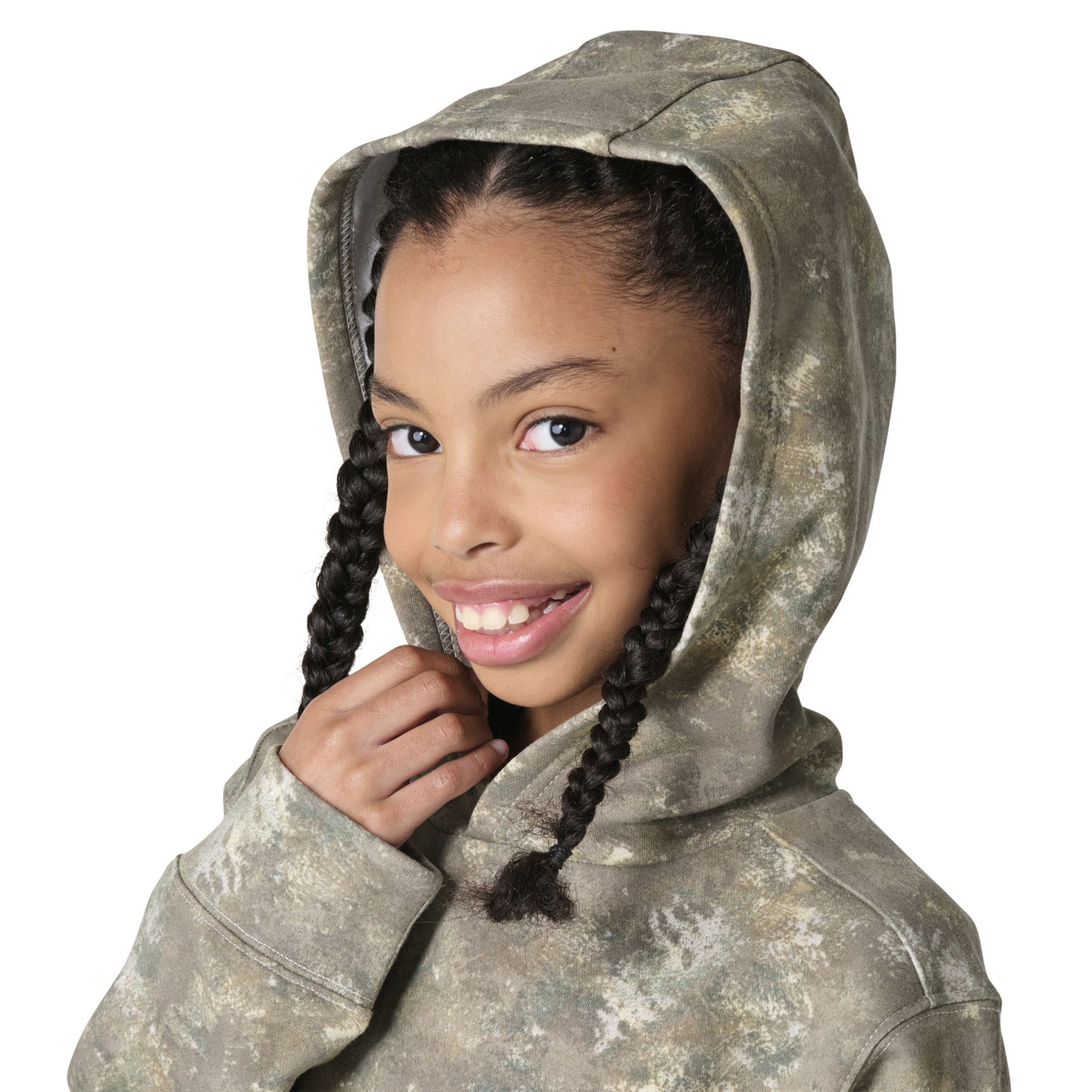 Carhartt Girls' Faded Camo Logo Graphic Hoodie product image