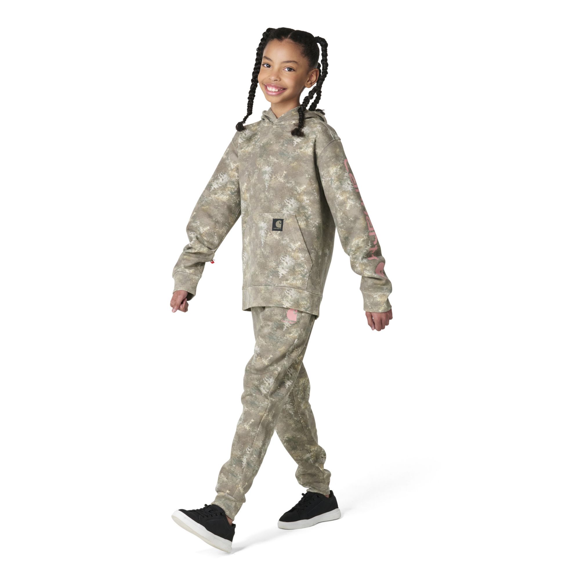 Carhartt Girls' Faded Camo Logo Graphic Hoodie product image
