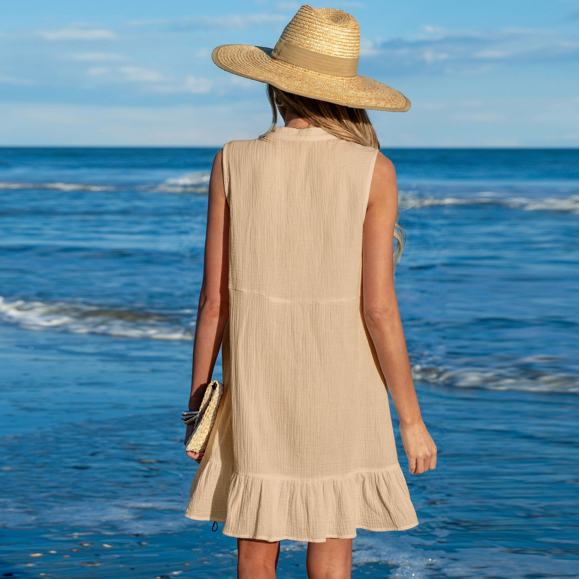 Cupshe Women's Ruffle Hem Cover-Up Dress product image