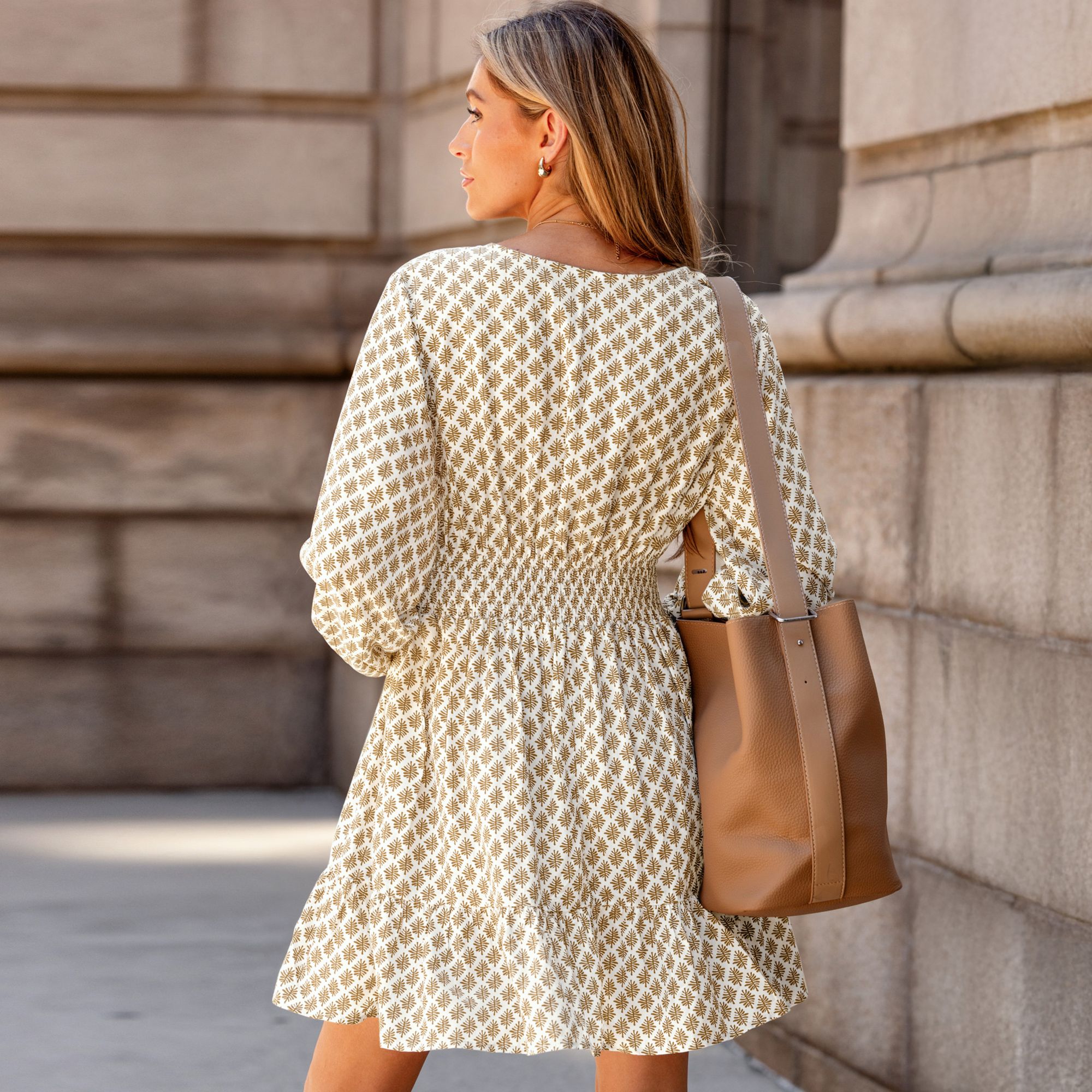 Cupshe Women's Geometric Print Sleeveless Mini Dress product image