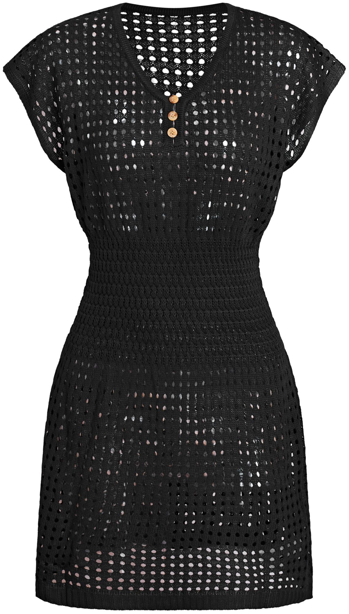 Cupshe Women's V-Neck Mini Beach Cover-up Dress product image