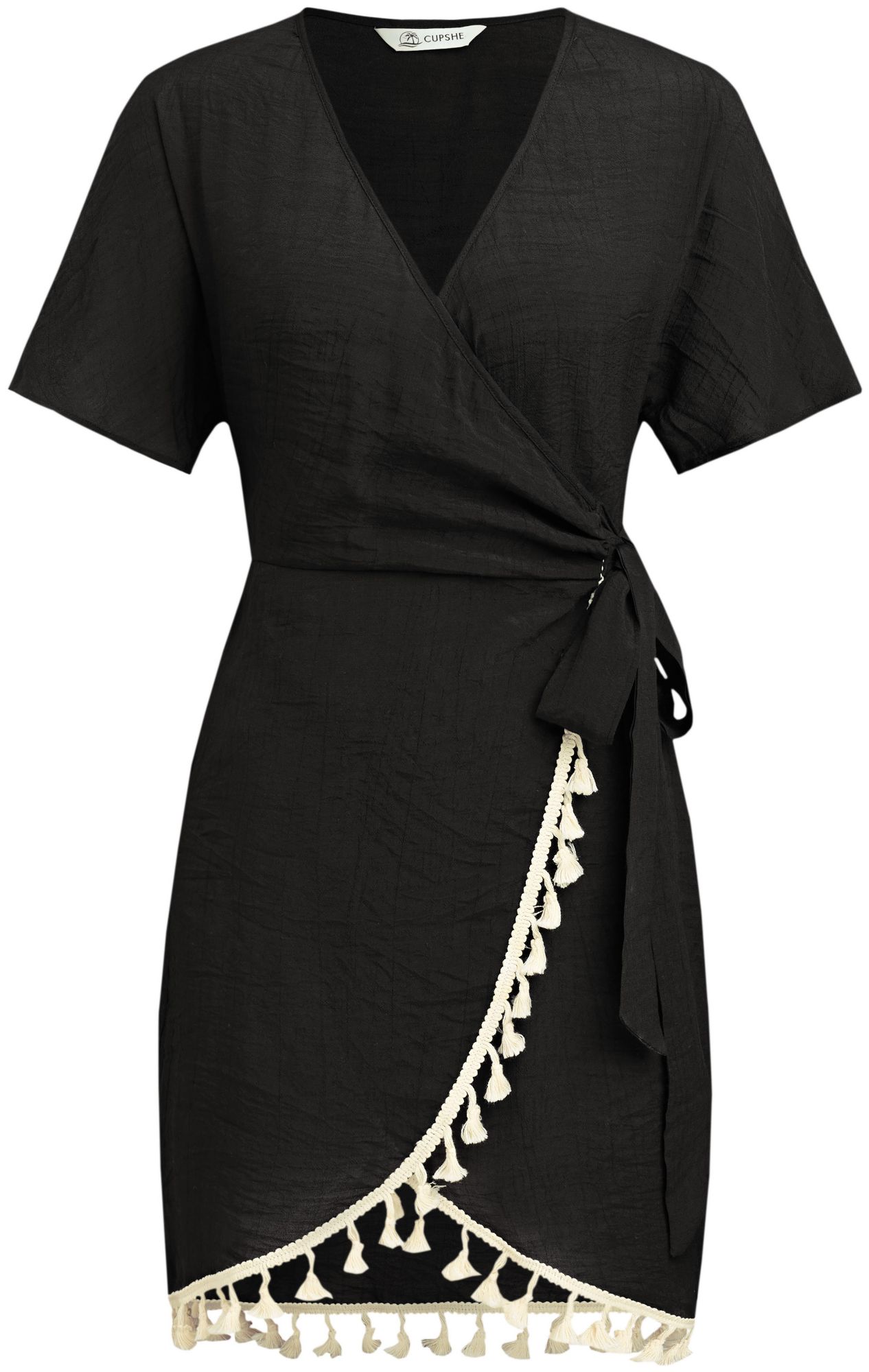 Cupshe Women's Tassel Trim Boho Cover-up Dress product image
