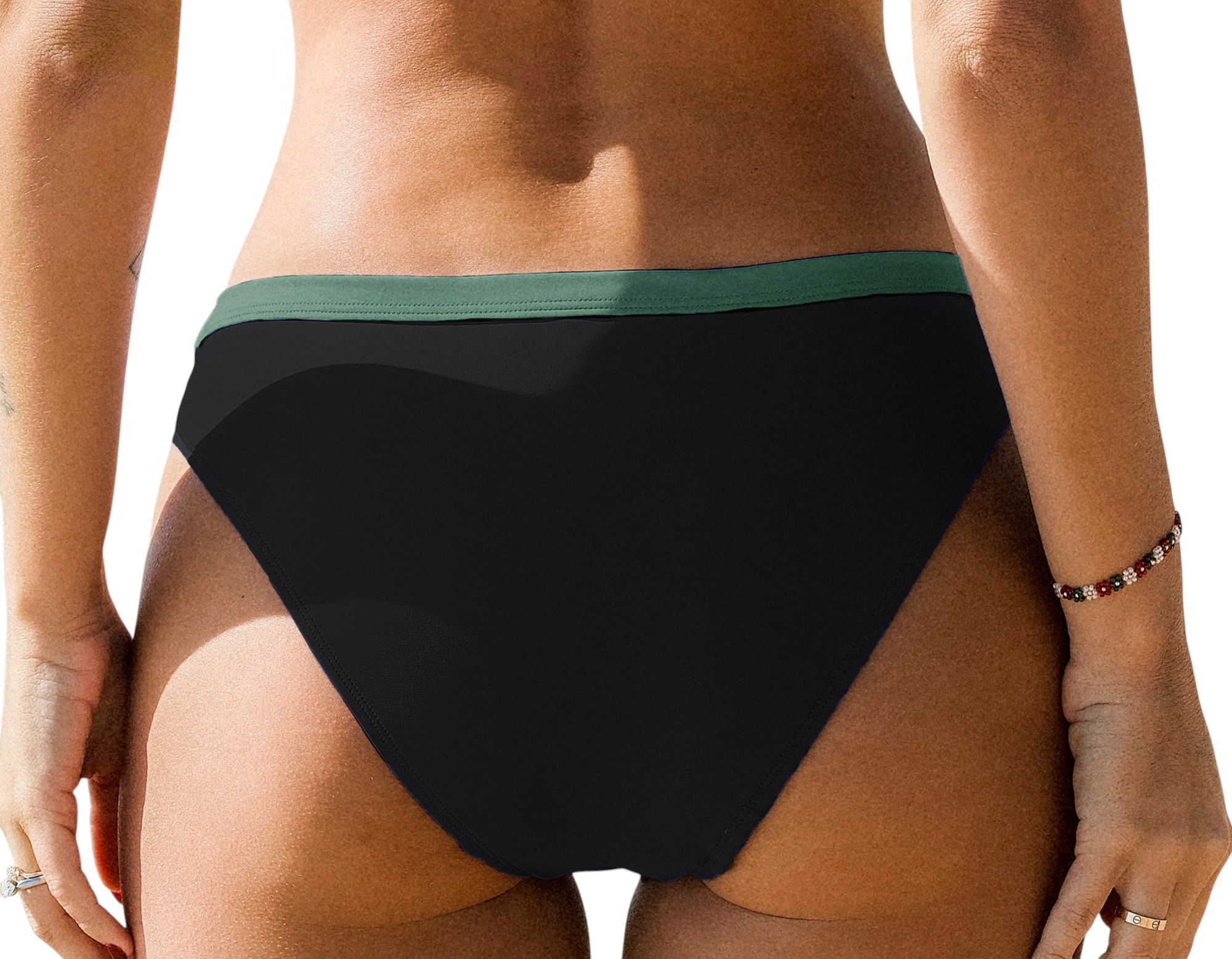 CUPSHE Women's Green Banded Bikini Swimsuit Set product image