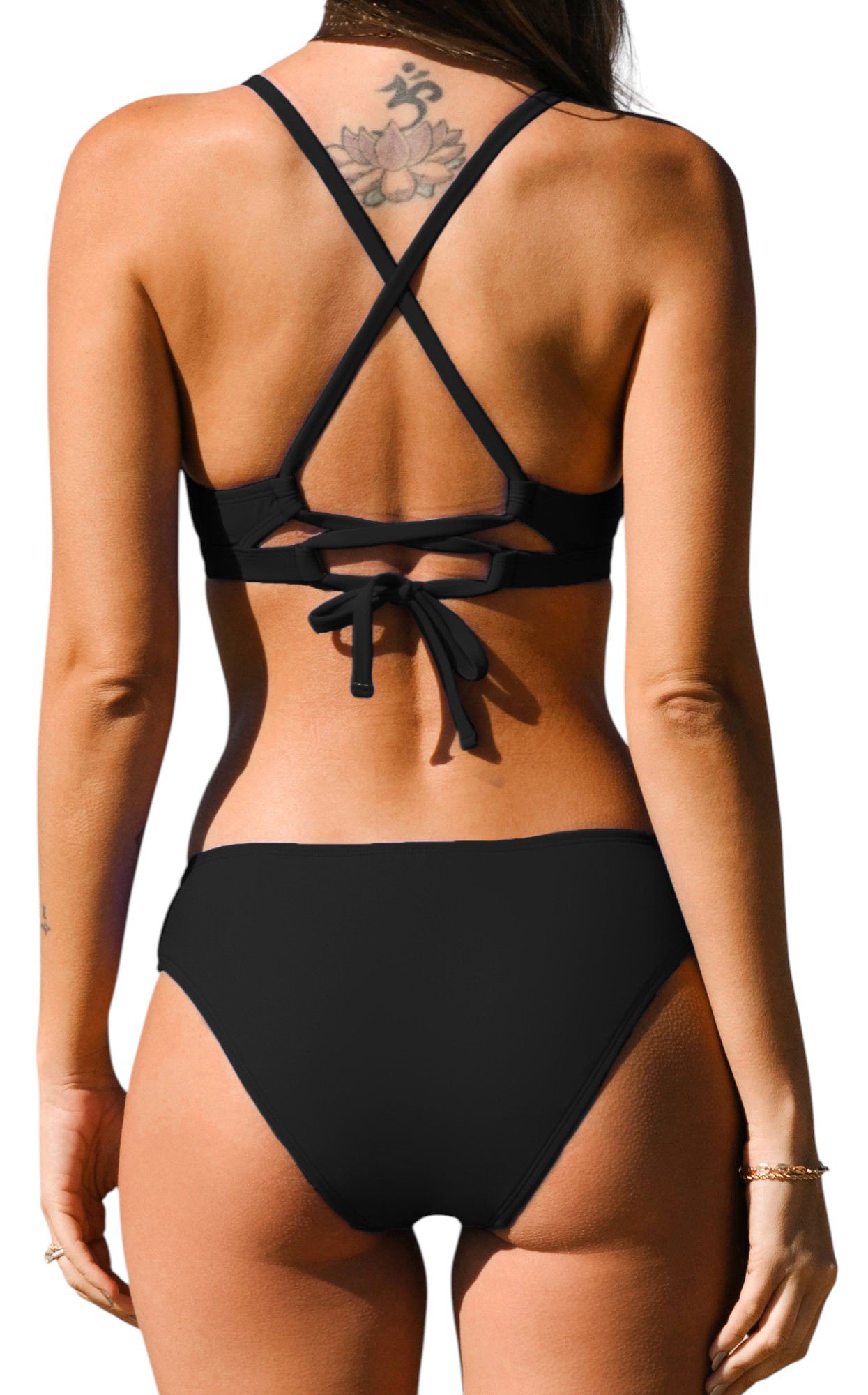 CUPSHE Women's Banded Bralette Hipster Bikini Swimsuit Set product image