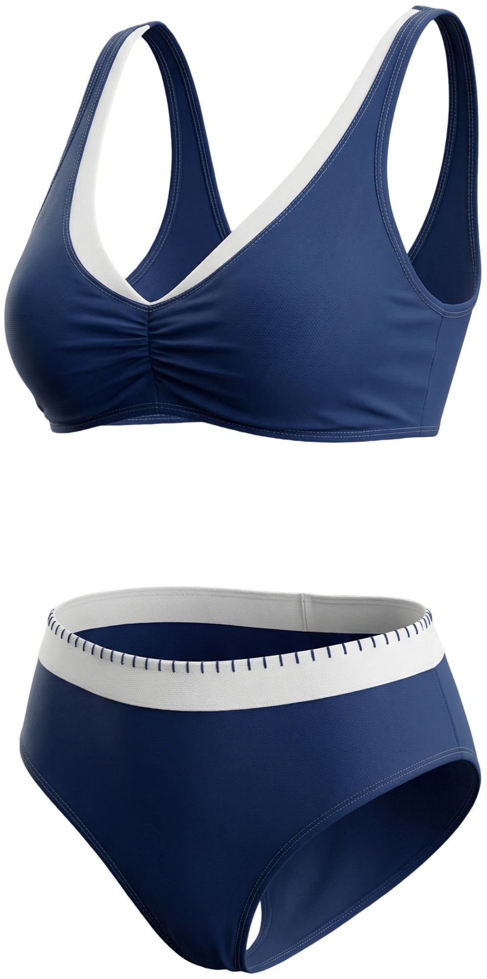 Cupshe Women's V-Neck High Waisted Two-piece Swimsuit product image