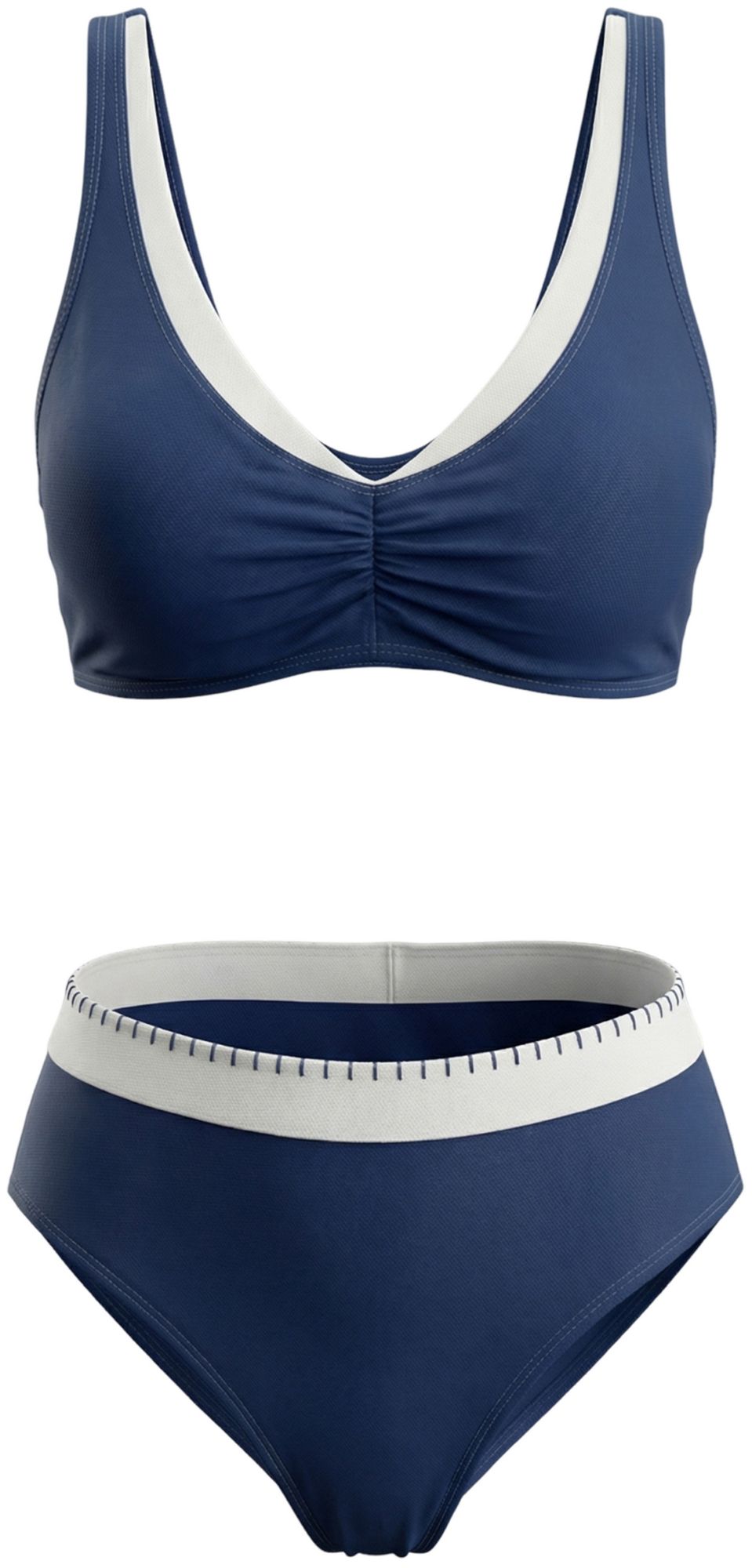 Cupshe Women's V-Neck High Waisted Two-piece Swimsuit product image