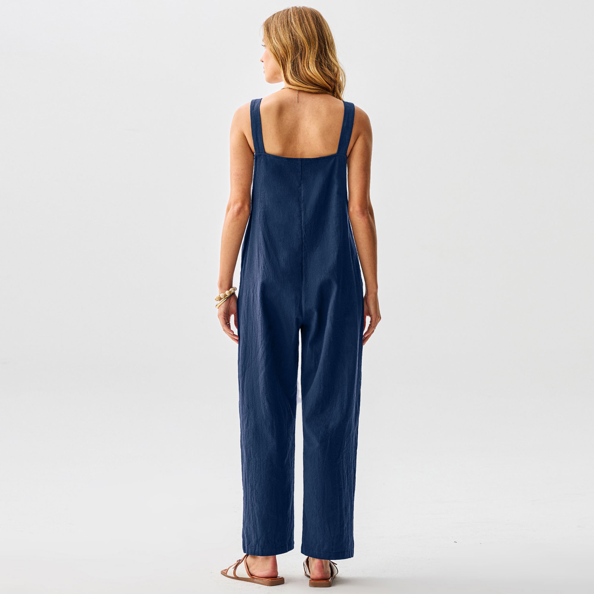 Cupshe Women's Raven Tapered Pinafore Jumpsuit product image