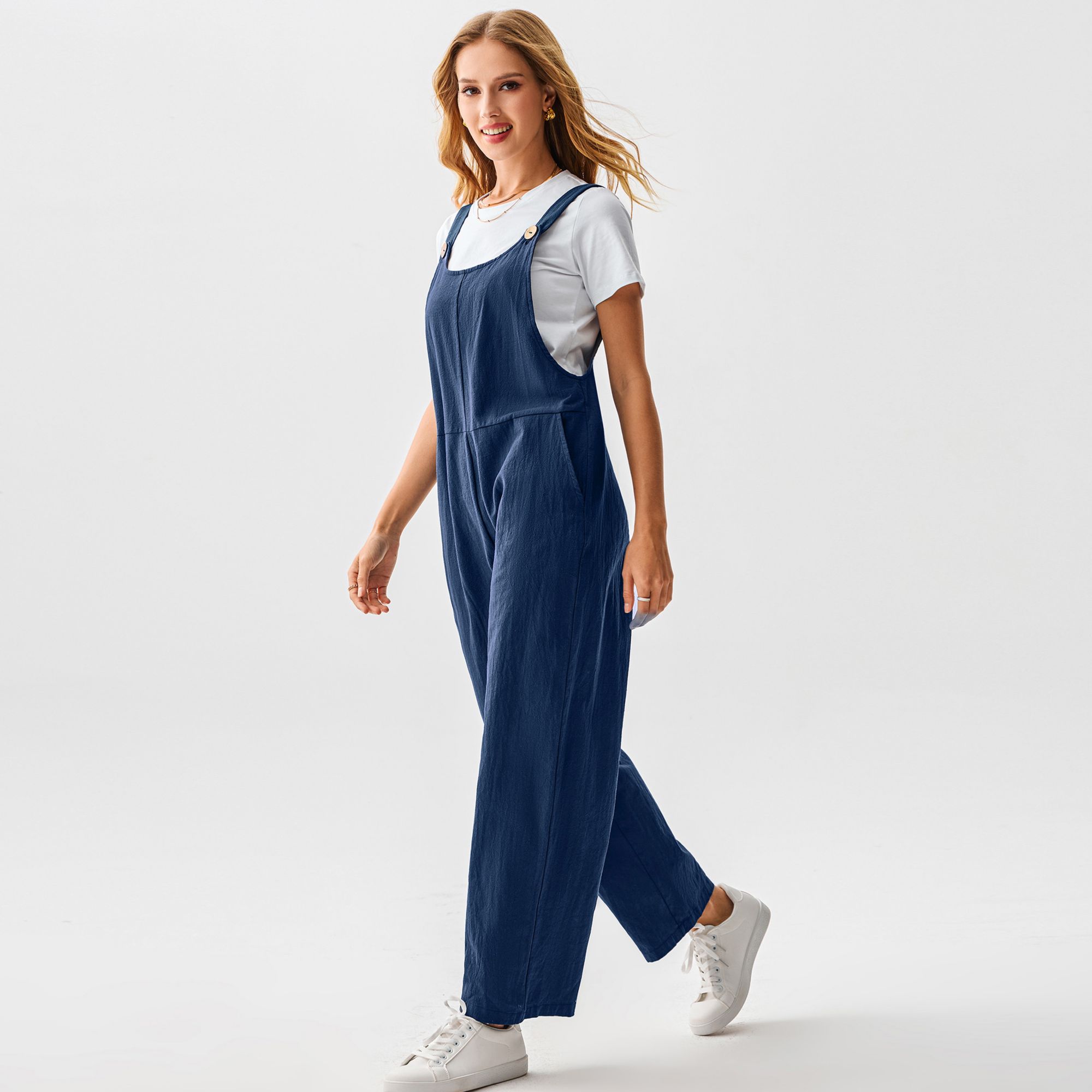 Cupshe Women's Raven Tapered Pinafore Jumpsuit product image