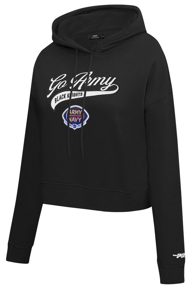 Pro Standard Women's Army West Point Black Knights Black Cropped Hoodie product image
