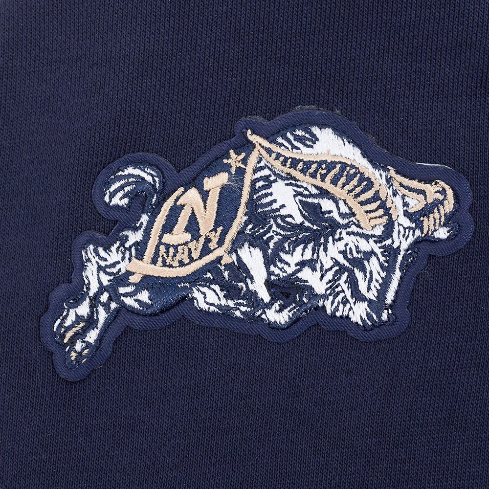 Pro Standard Women's Navy Midshipmen Midnight Navy Cropped Hoodie product image