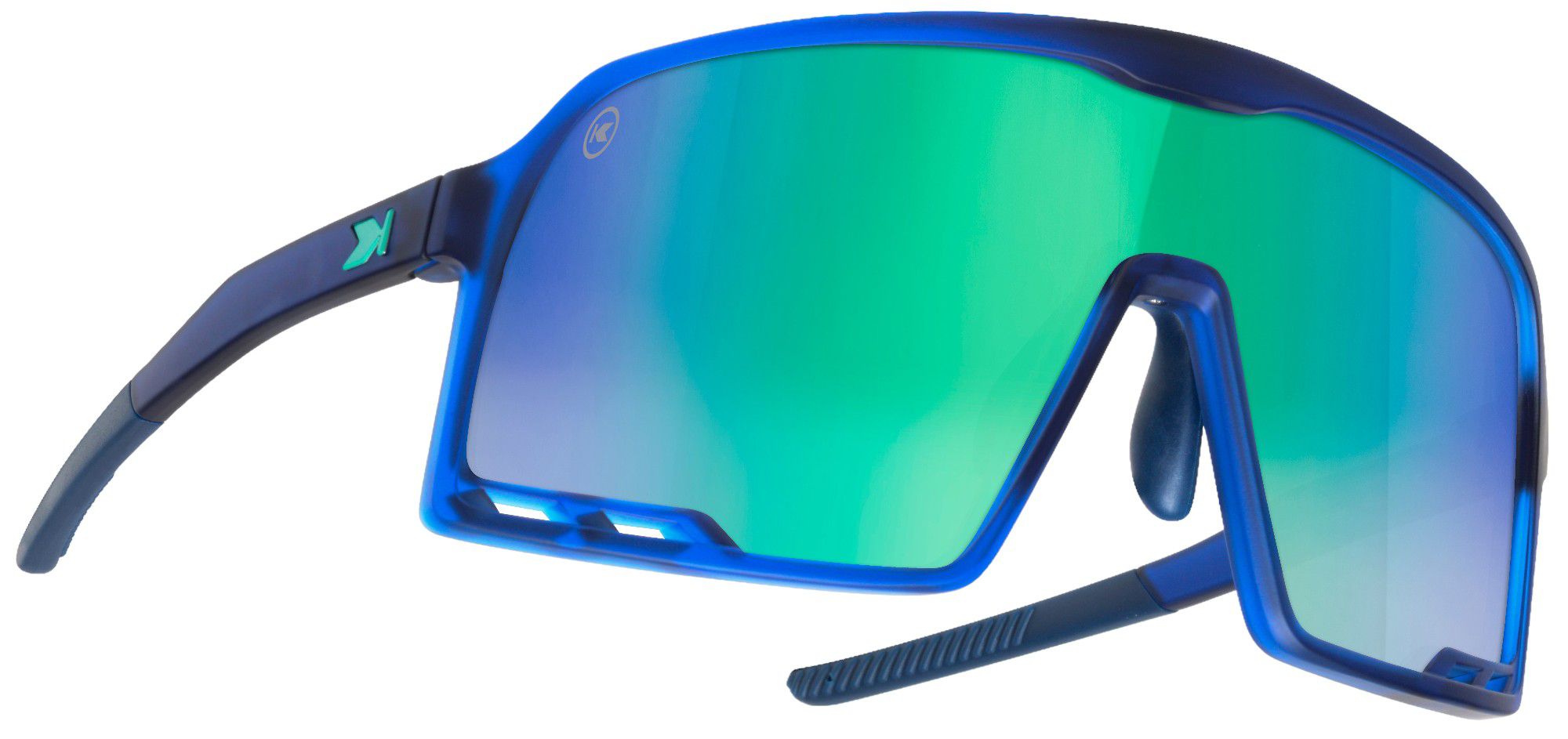 Knockaround Adult Campeones Wraparound Rubberized Navy / Mint Sunglasses product image