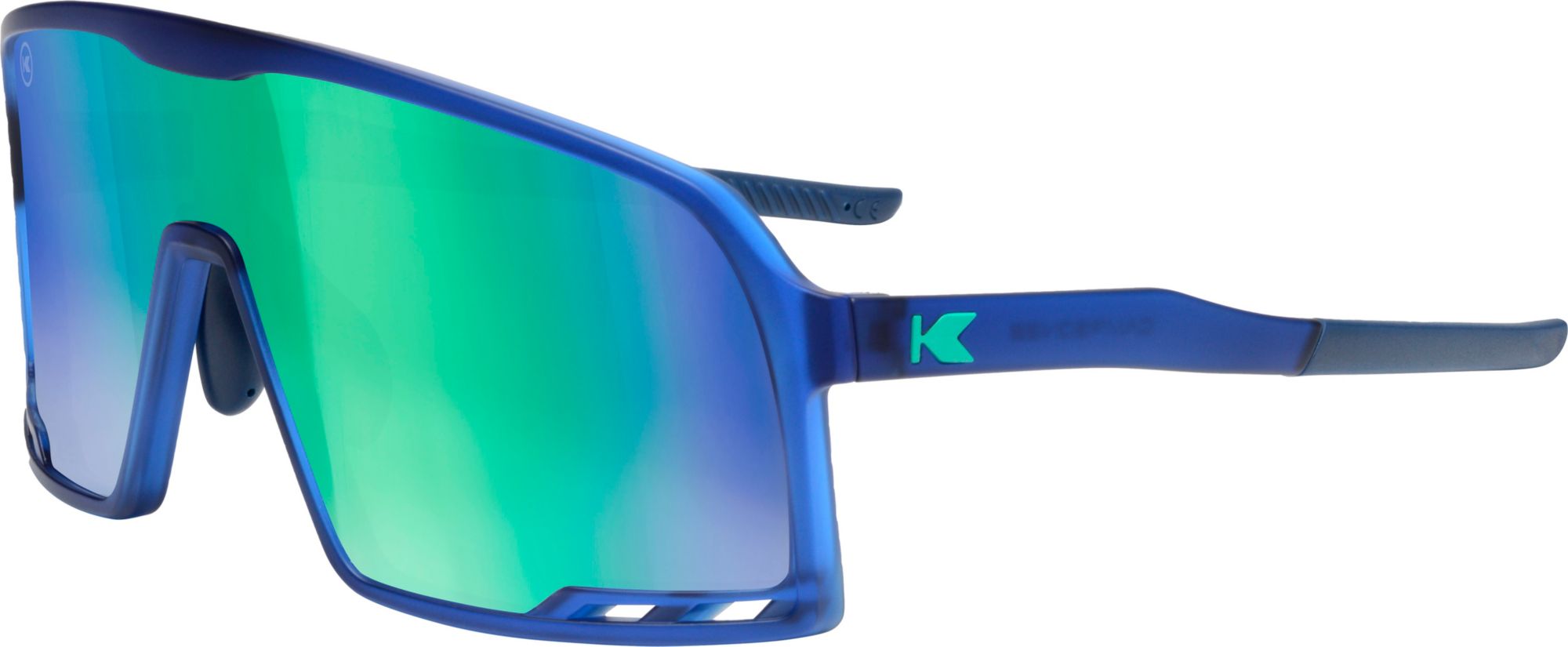 Knockaround Adult Campeones Wraparound Rubberized Navy / Mint Sunglasses product image