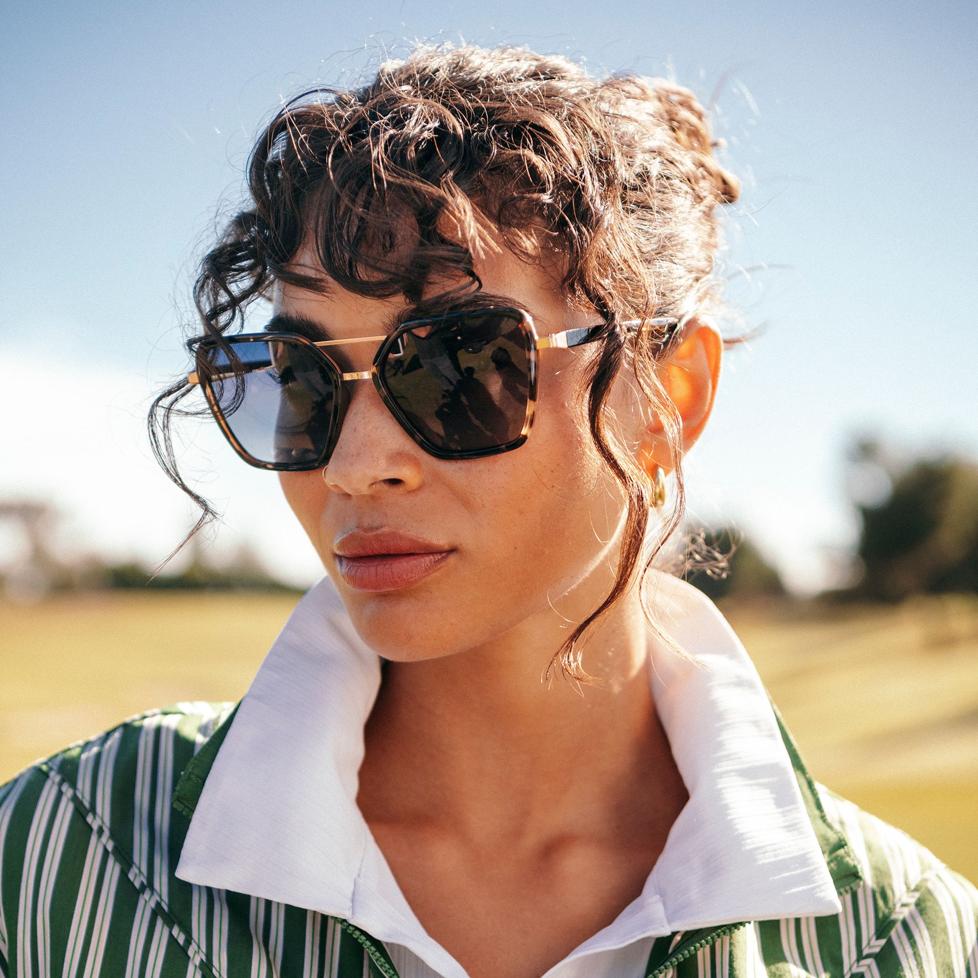 CALIA Women's Cat Eye Aviator Polarized Sunglasses product image