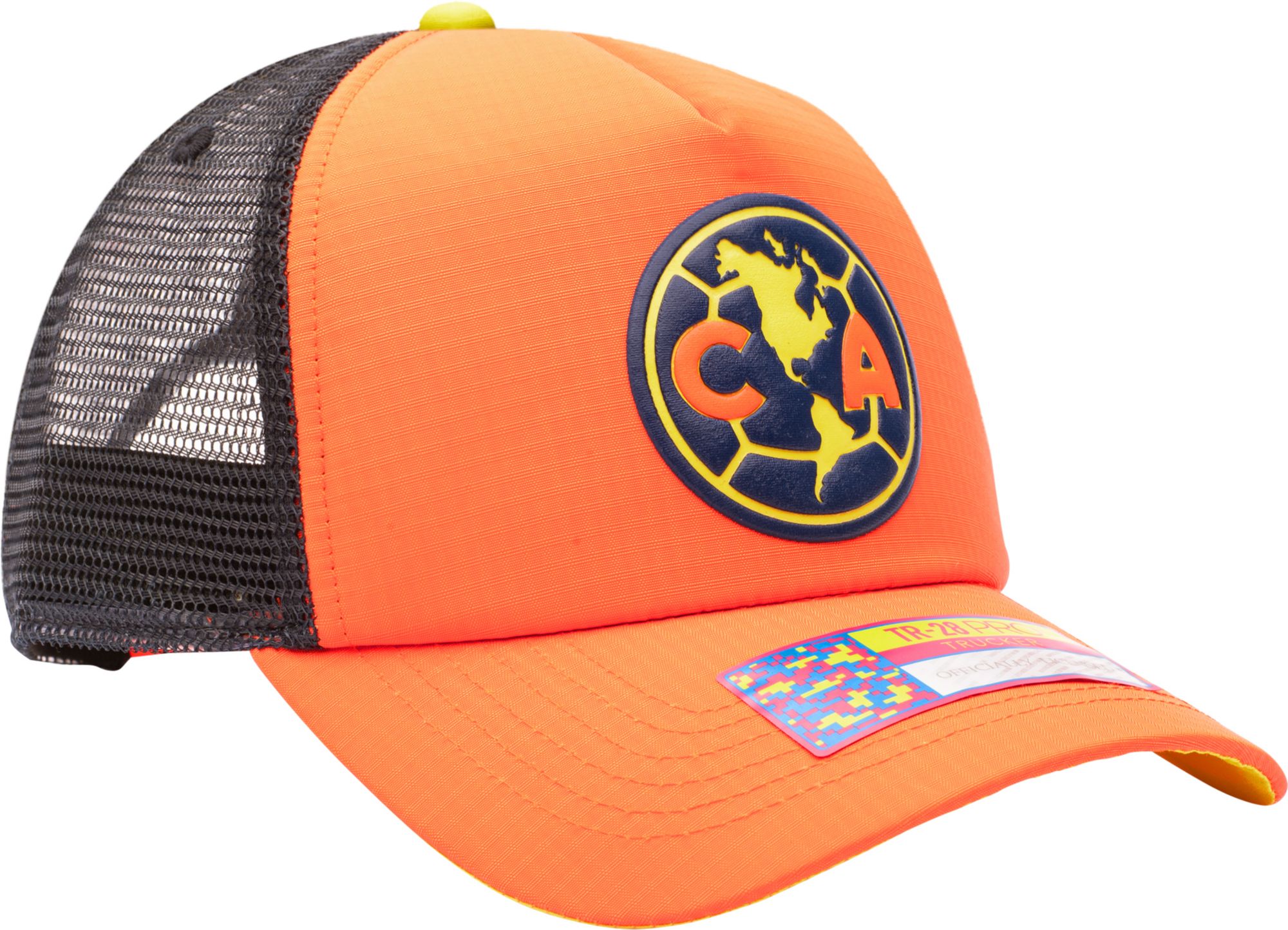 Fan Ink Adult Club America 2023 Aspen Orange Trucker Hat product image