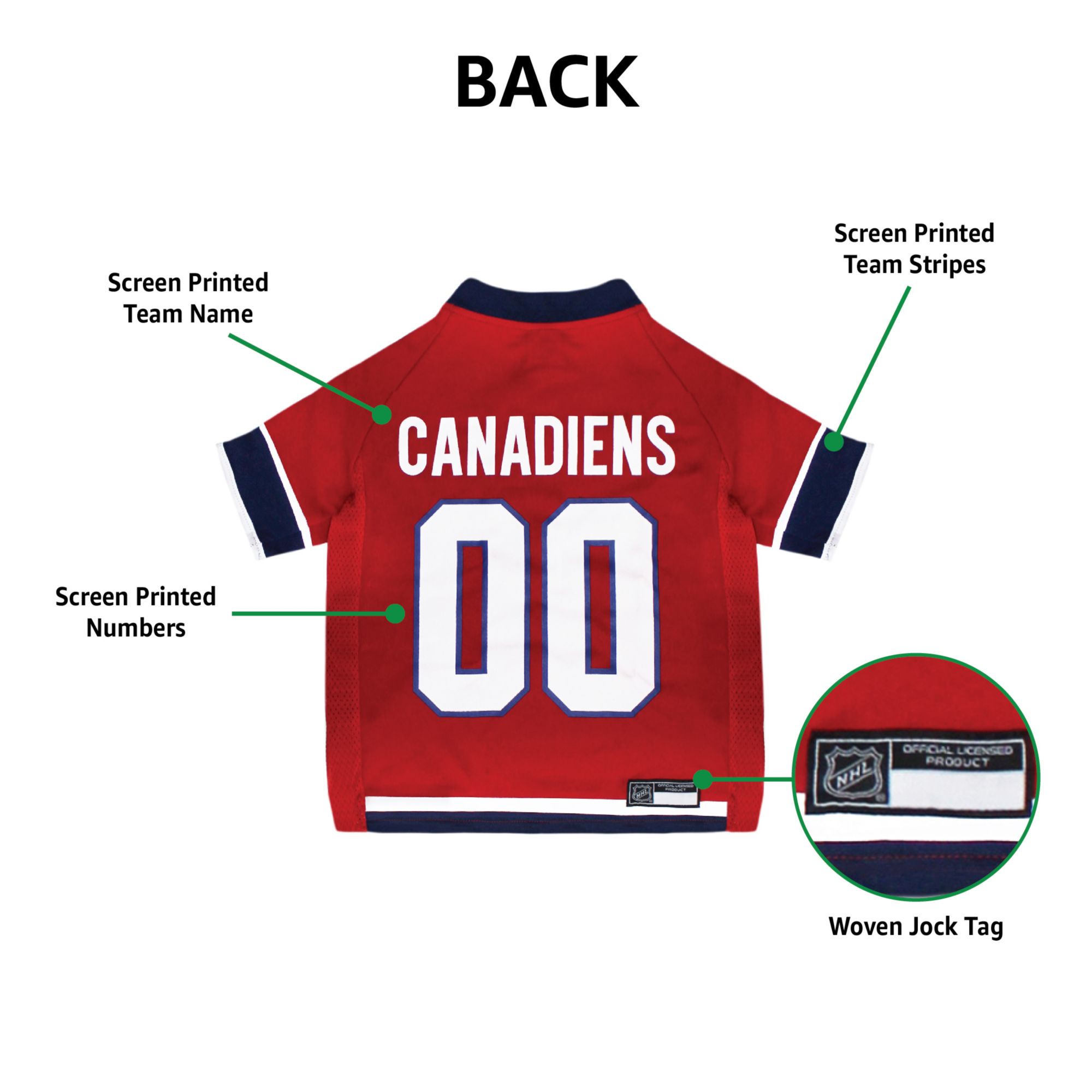 Pets First NHL Montreal Canadiens Pet Jersey product image