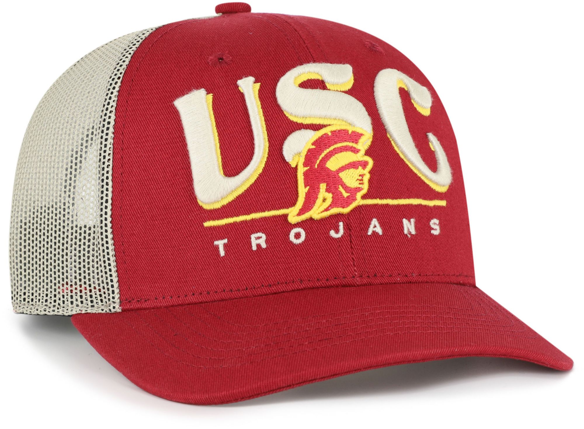 '47 Adult USC Trojans Trojan Red Arid Adjustable Trucker Hat product image