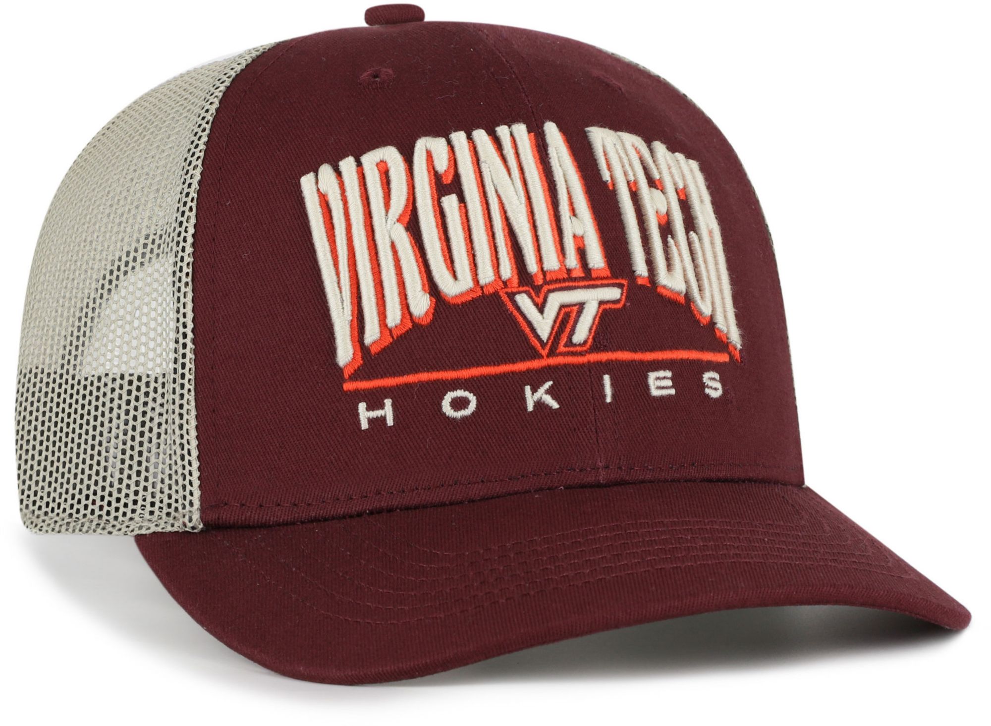'47 Adult Virginia Tech Hokies Dark Maroon Arid Adjustable Trucker Hat product image