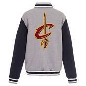 JH Design Men's Cleveland Cavaliers Grey Reversible Fleece Jacket product image