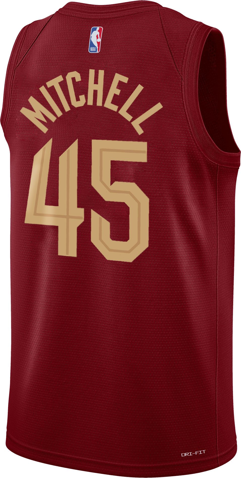 Nike Cleveland Cavaliers Donovan Mitchell #45 Red Dri-FIT Swingman Jersey