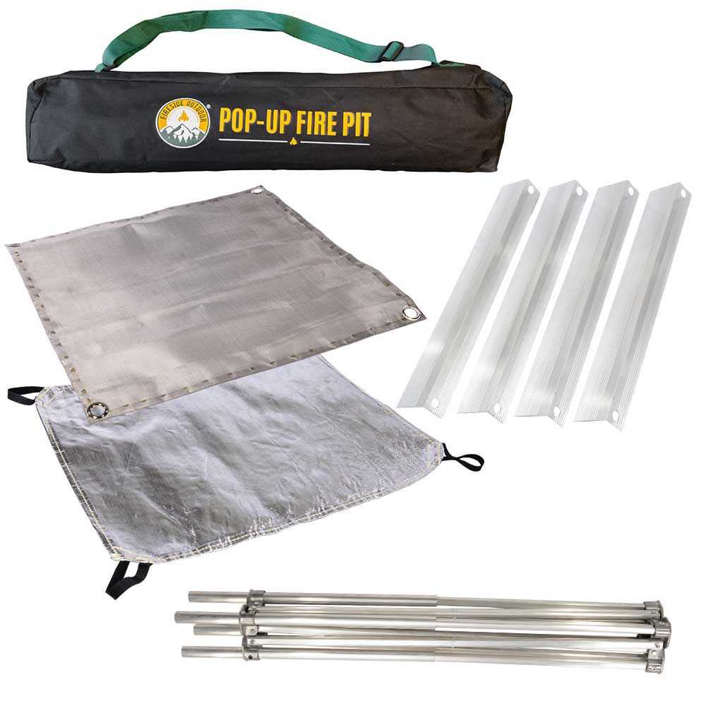 Fireside Industries Pop-Up Fire Pit Package – Heat Shield product image