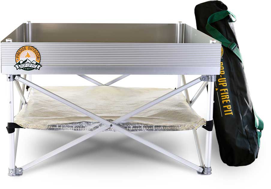 Fireside Industries Pop-Up Fire Pit Package – Heat Shield product image