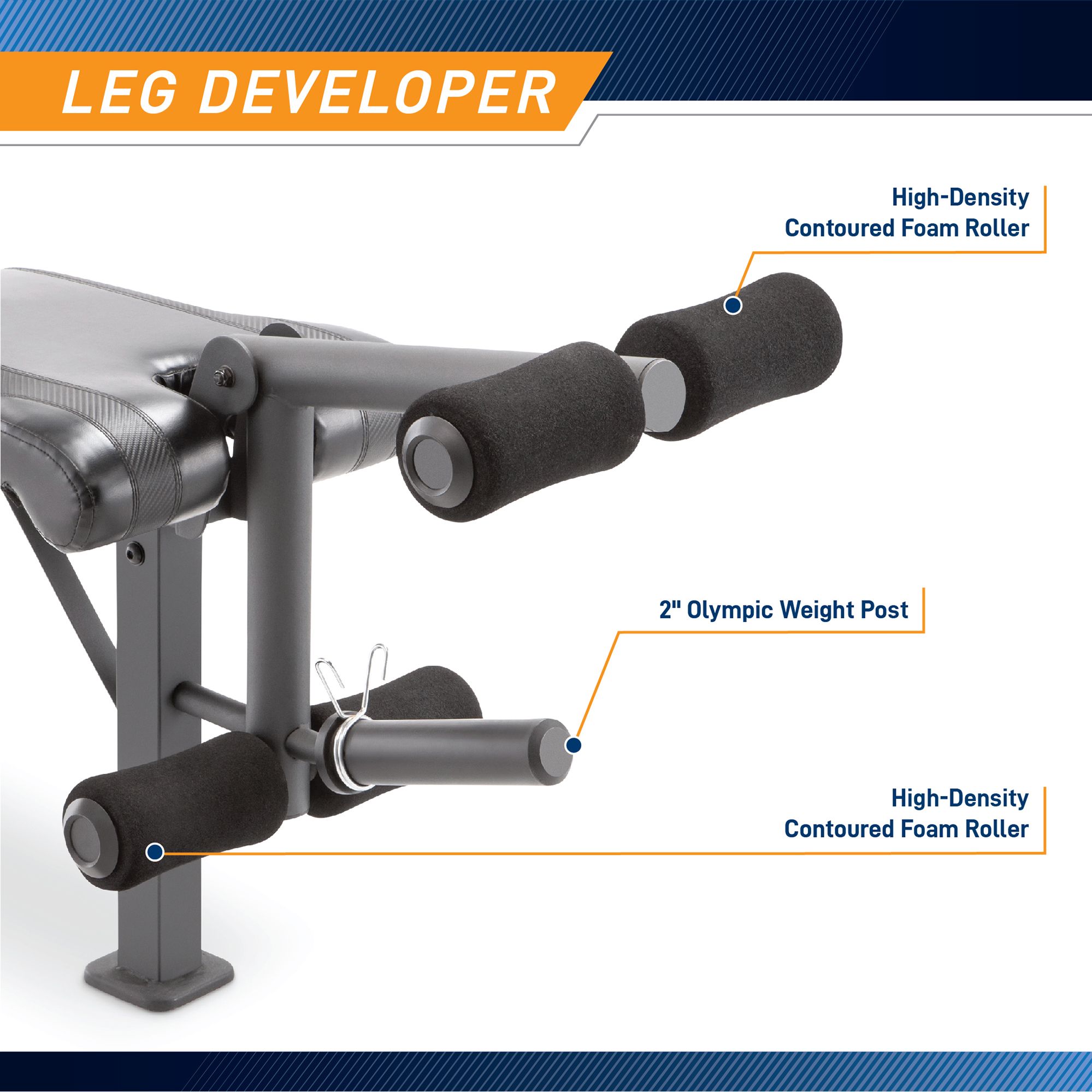 Competitor Olympic Weight Bench with Leg Attachment product image