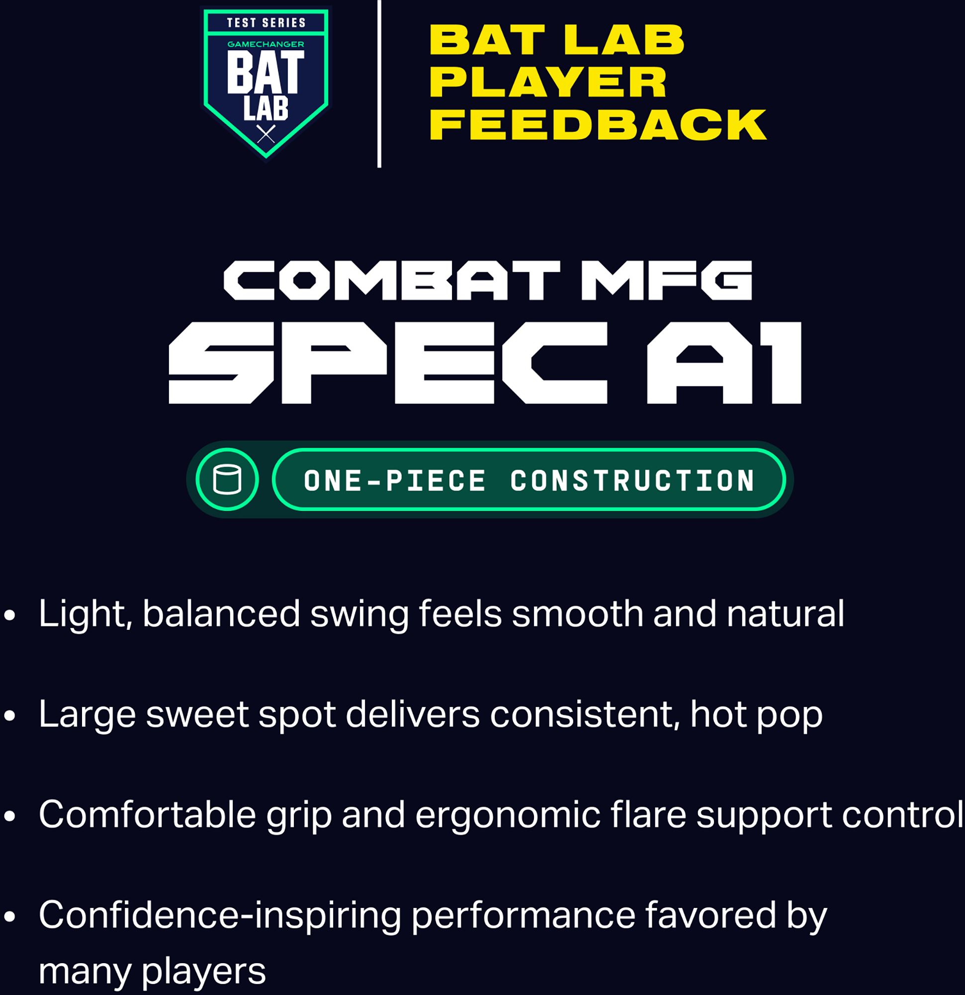 COMBAT MFG Cookie Jar Cookies N Cream Spec A1 BBCOR Bat (-3) product image