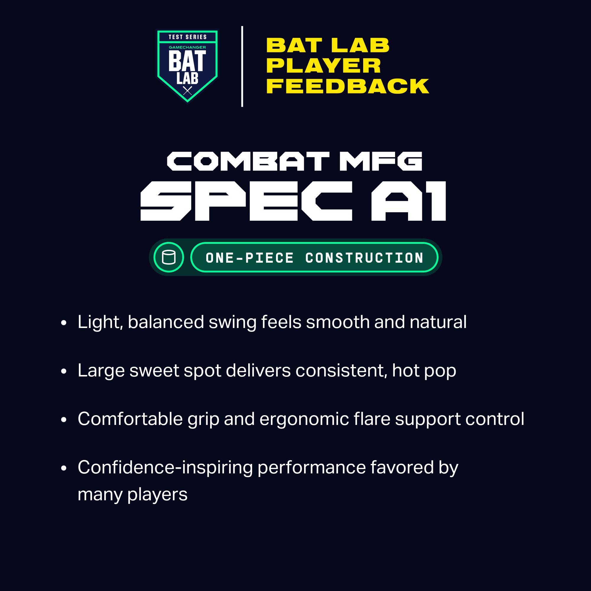 COMBAT MFG Outdoor Shooters Shoot Spec A1 BBCOR Bat (-3) product image