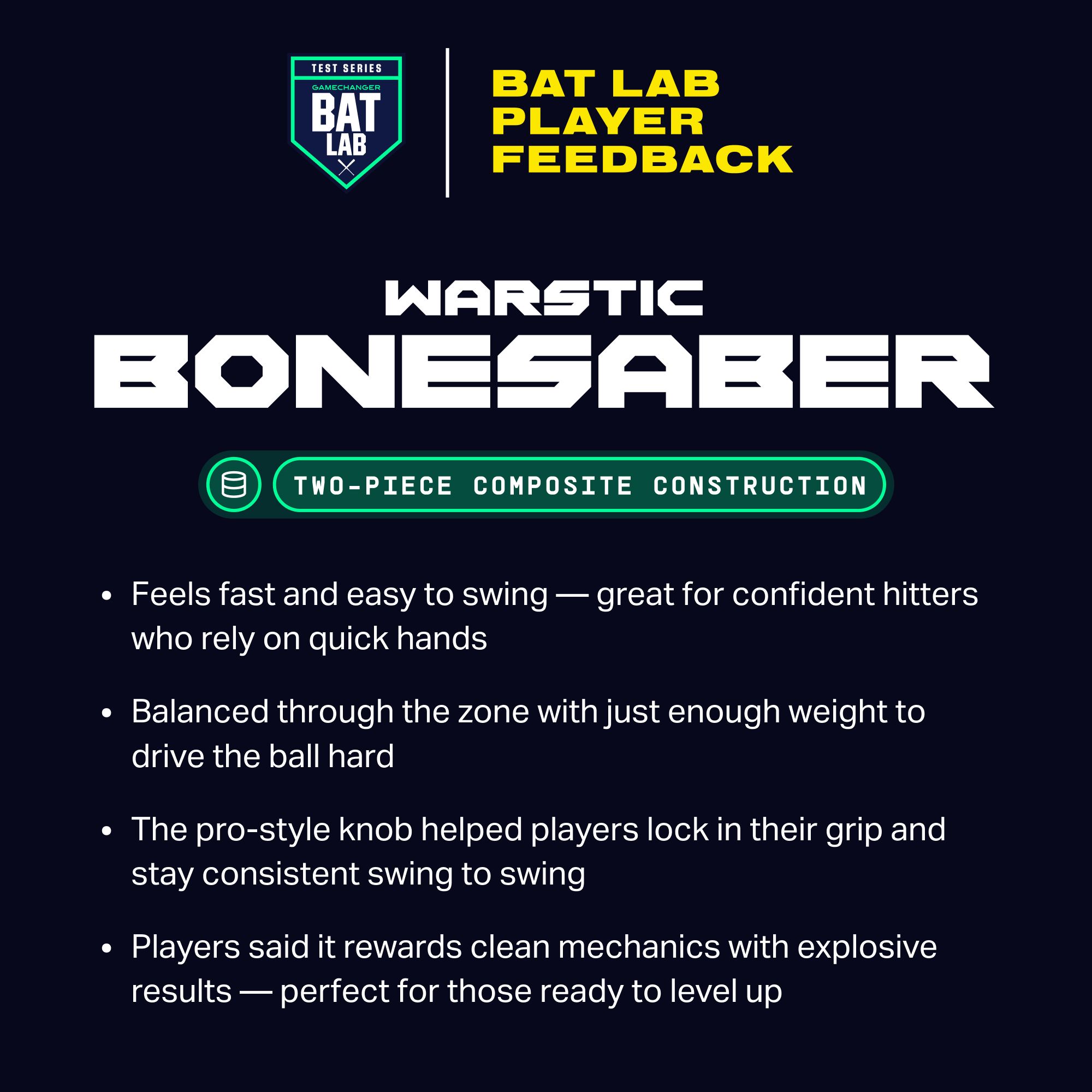 Warstic Bonesaber 2¾" USSSA Bat 2026 (-5) product image