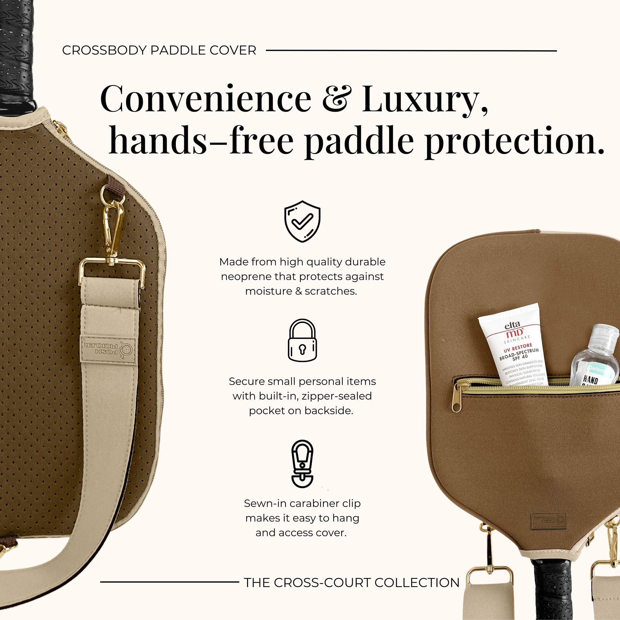 Posh Pickler Crossbody Pickleball Cover product image