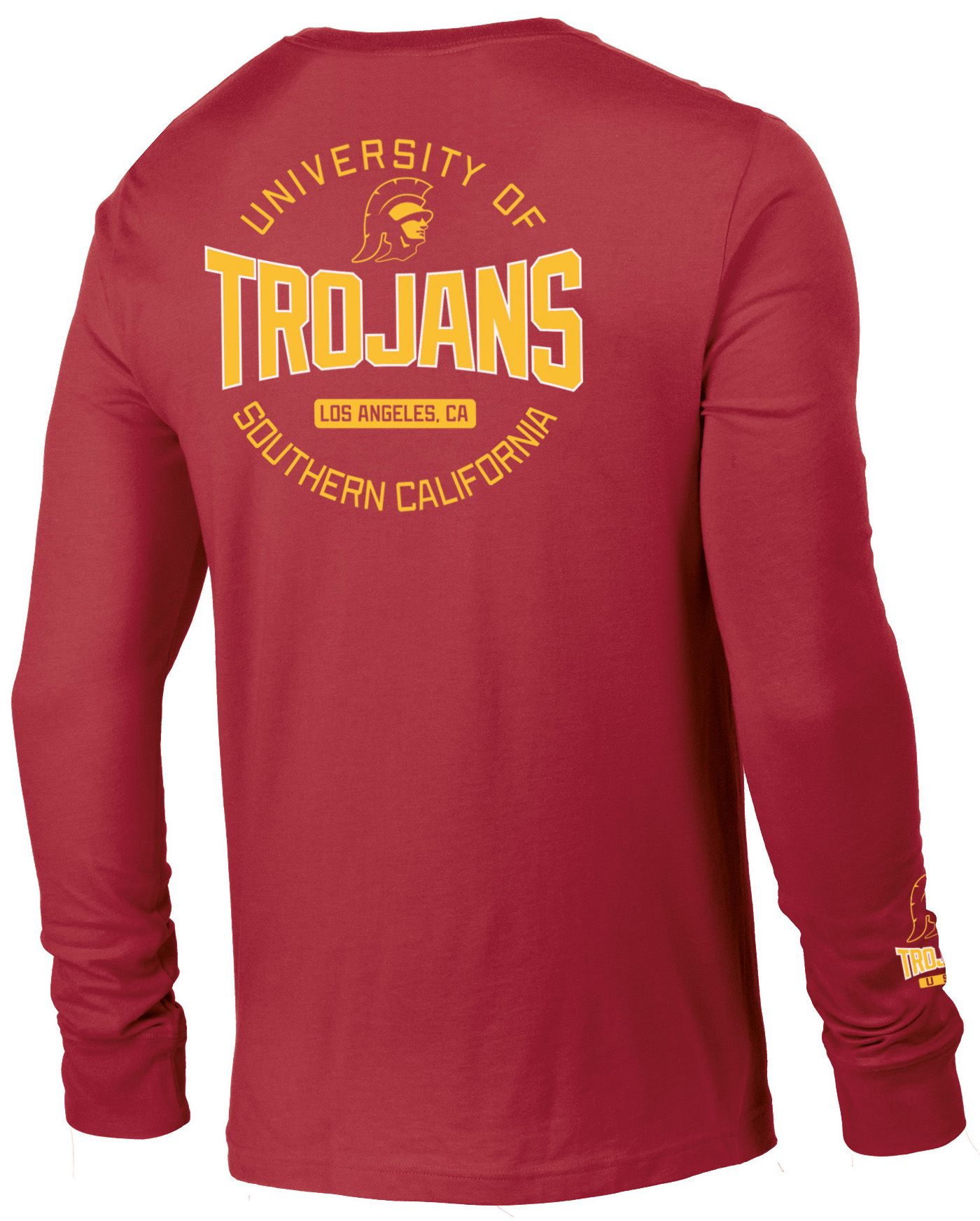 Champion Men's USC Trojans Red Long Sleeve T-Shirt product image