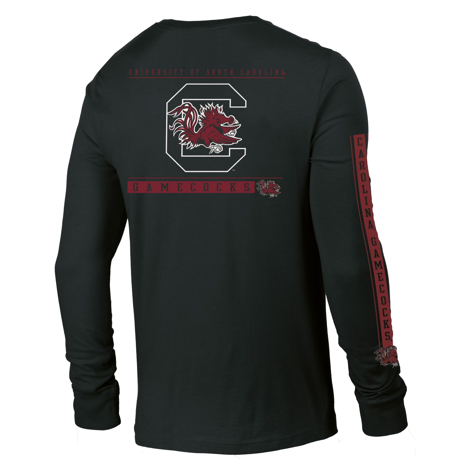 Champion Men's South Carolina Gamecocks True Black Stadium 3 Hit Long Sleeve Shirt product image