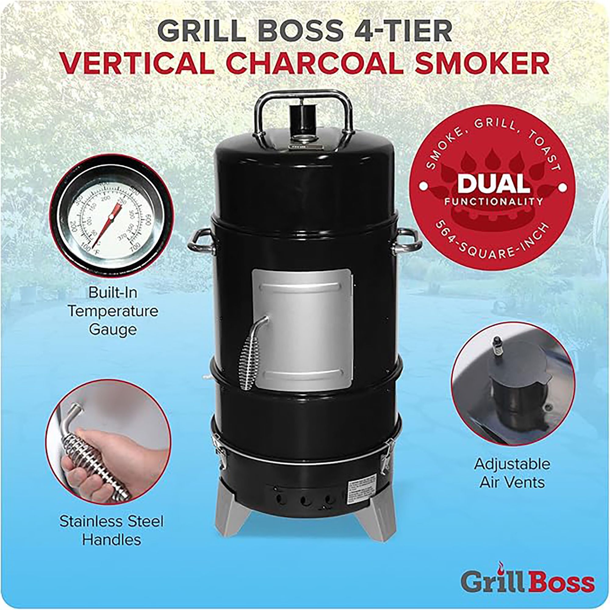 Grill Boss Charcoal Smoker product image