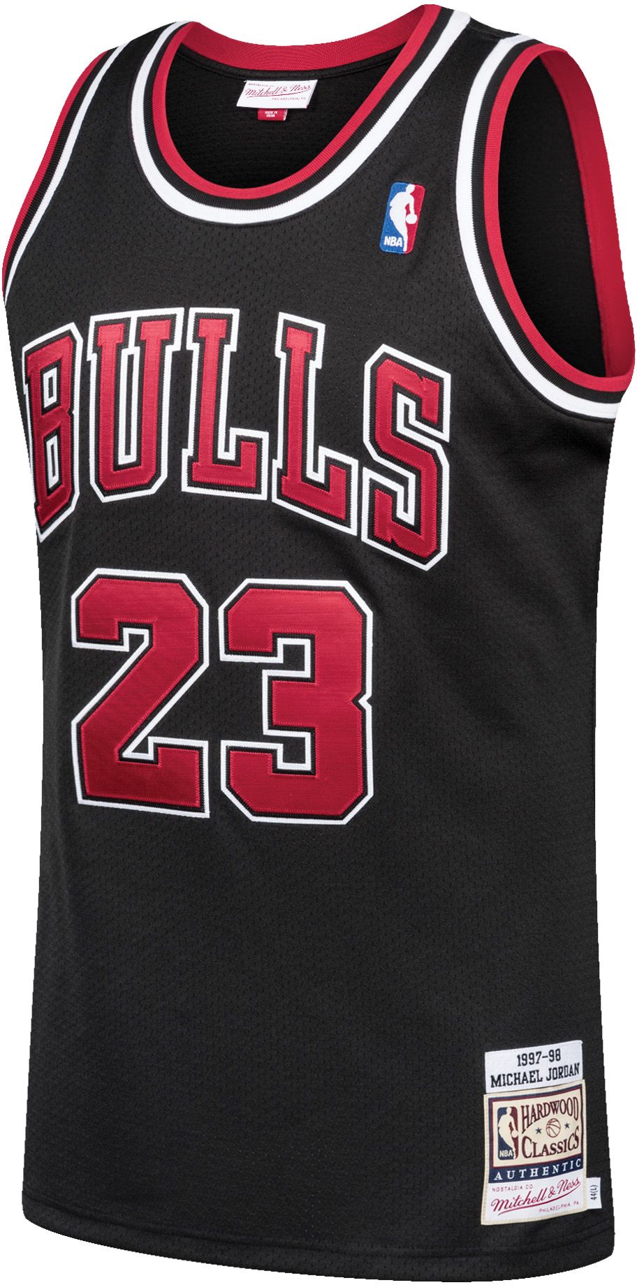 Mitchell & Ness Men's Chicago Bulls Michael Jordan #23 Authentic 1997-98 Black Jersey