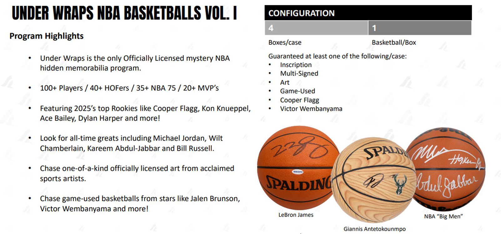 NBA 2026 Under Wraps Autographed Basketball Volume 1 product image
