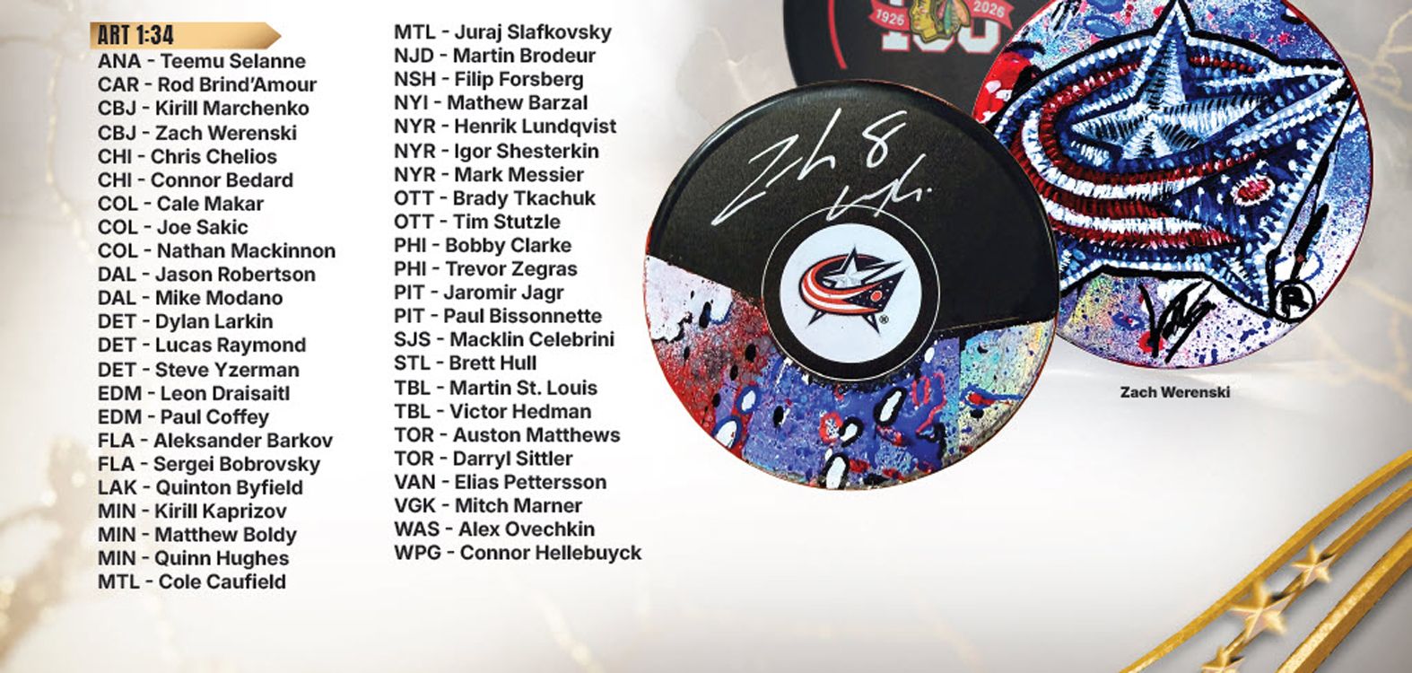 NHL 2025-26 Under Wraps Autographed Puck Volume 2 product image